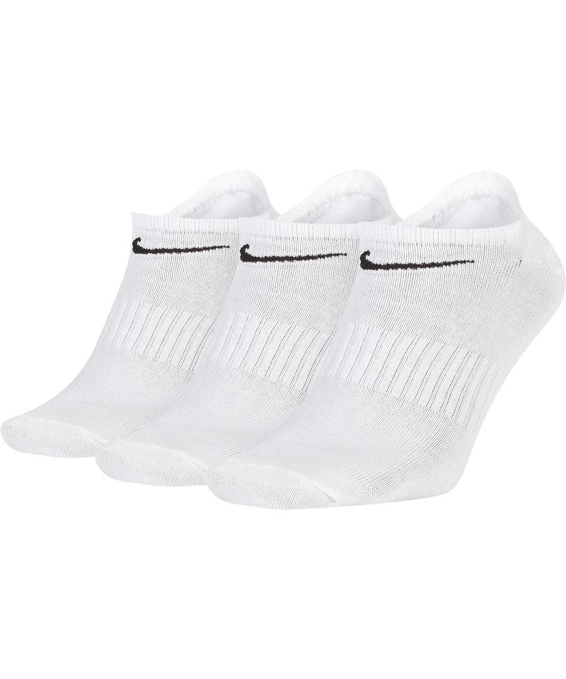 Nike Everyday Lightweight No-Show Sock (3 Pairs) in White by Nike — Custom branded clothing by Print Press, featuring premium embroidery produced in our specialist print lab in the UK.