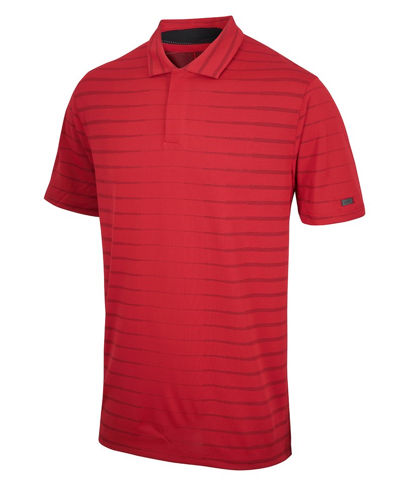 Nike Dry Vapor Polo in Gym Red Black by Nike — Custom branded clothing by Print Press, featuring premium embroidery produced in our specialist print lab in the UK.