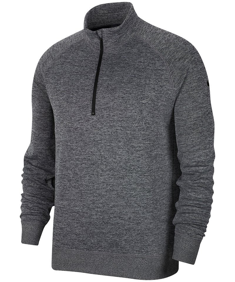 Nike Dry Top Player Half-Zip in L Black White Dark Grey by Nike — Custom branded clothing by Print Press, featuring premium embroidery produced in our specialist print lab in the UK.