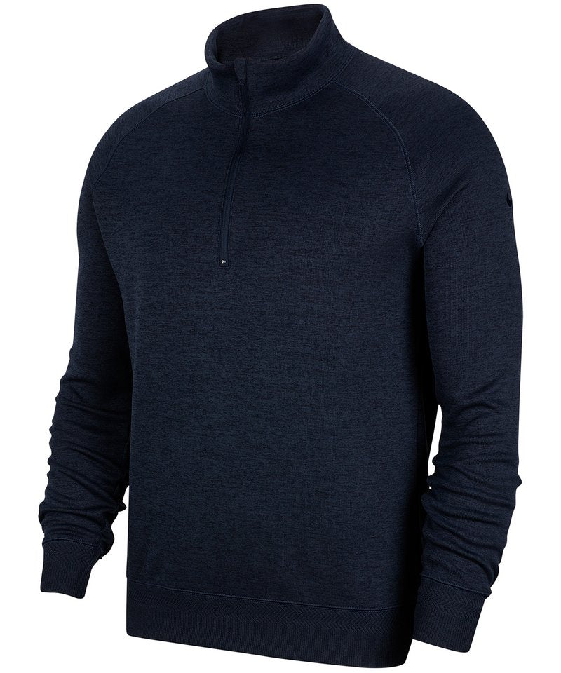 Nike Dry Top Player Half-Zip in Obsidian Black by Nike — Custom branded clothing by Print Press, featuring premium embroidery produced in our specialist print lab in the UK.