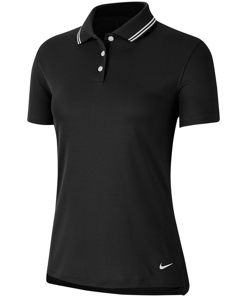 Women's Nike Dry Victory Polo in S Black White White by Nike — Custom branded clothing by Print Press, featuring premium embroidery produced in our specialist print lab in the UK.