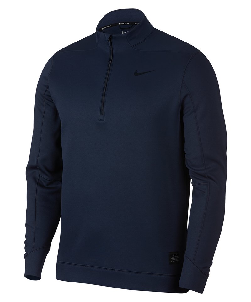 Therma Rpl Top Half-Zip in S College Navy White by Nike — Custom branded clothing by Print Press, featuring premium embroidery produced in our specialist print lab in the UK.