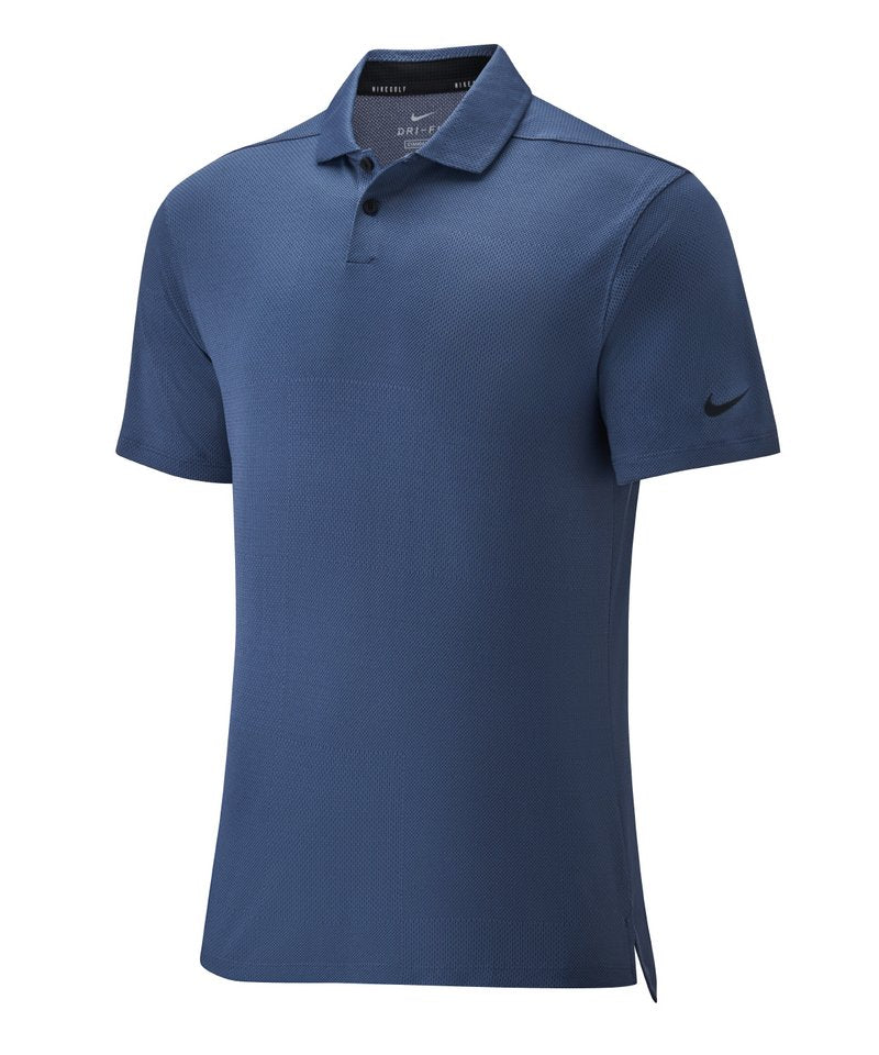 Nike Dry Vapor Jaquard Polo in Obsidian Black by Nike — Custom branded clothing by Print Press, featuring premium embroidery produced in our specialist print lab in the UK.