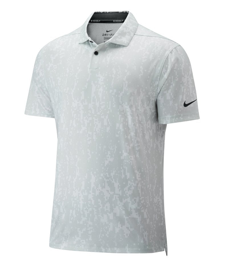 Nike Dry Vapor Graffix Polo in Photon Dust Black by Nike — Custom branded clothing by Print Press, featuring premium embroidery produced in our specialist print lab in the UK.