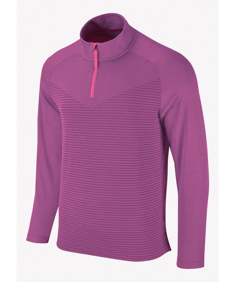 Nike Vapor Half-Zip Top in Active Pink Armory Navy Black by Nike — Custom branded clothing by Print Press, featuring premium embroidery produced in our specialist print lab in the UK.