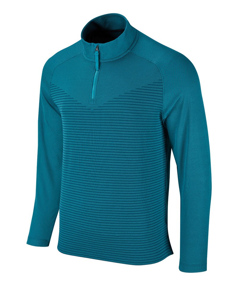 Nike Vapor Half-Zip Top in Bright Spruce Obsidian Black by Nike — Custom branded clothing by Print Press, featuring premium embroidery produced in our specialist print lab in the UK.