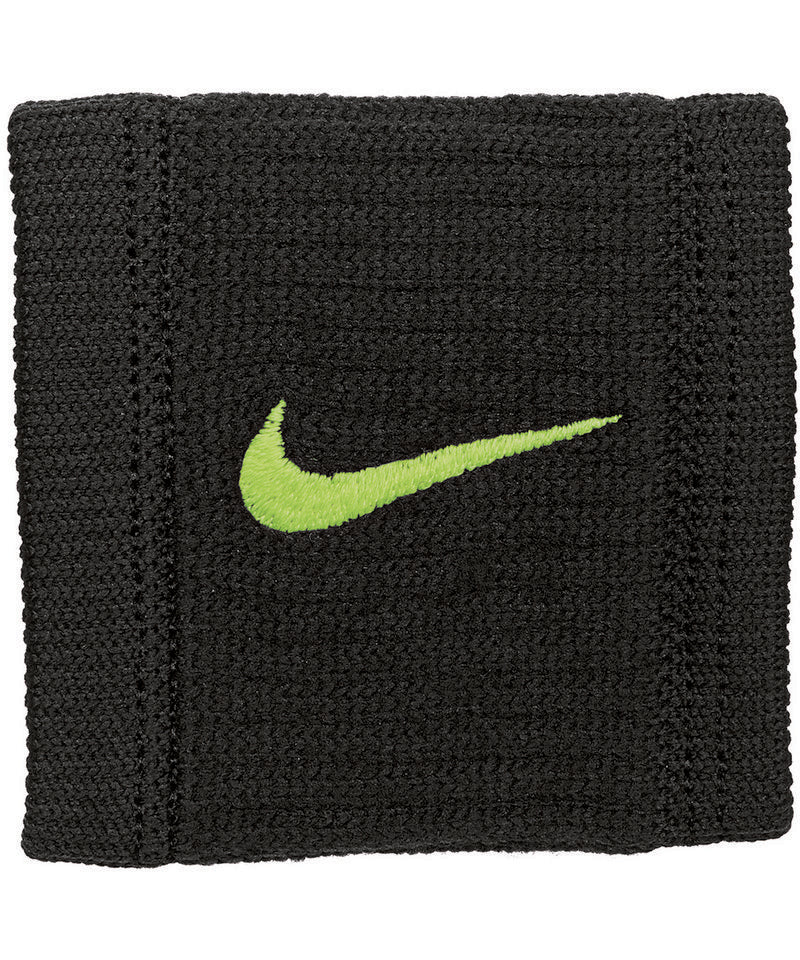 Dri-Fit Reveal Wristbands (One Pair) in One size Black Volt Volt by Nike — Custom branded clothing by Print Press, featuring premium embroidery produced in our specialist print lab in the UK.