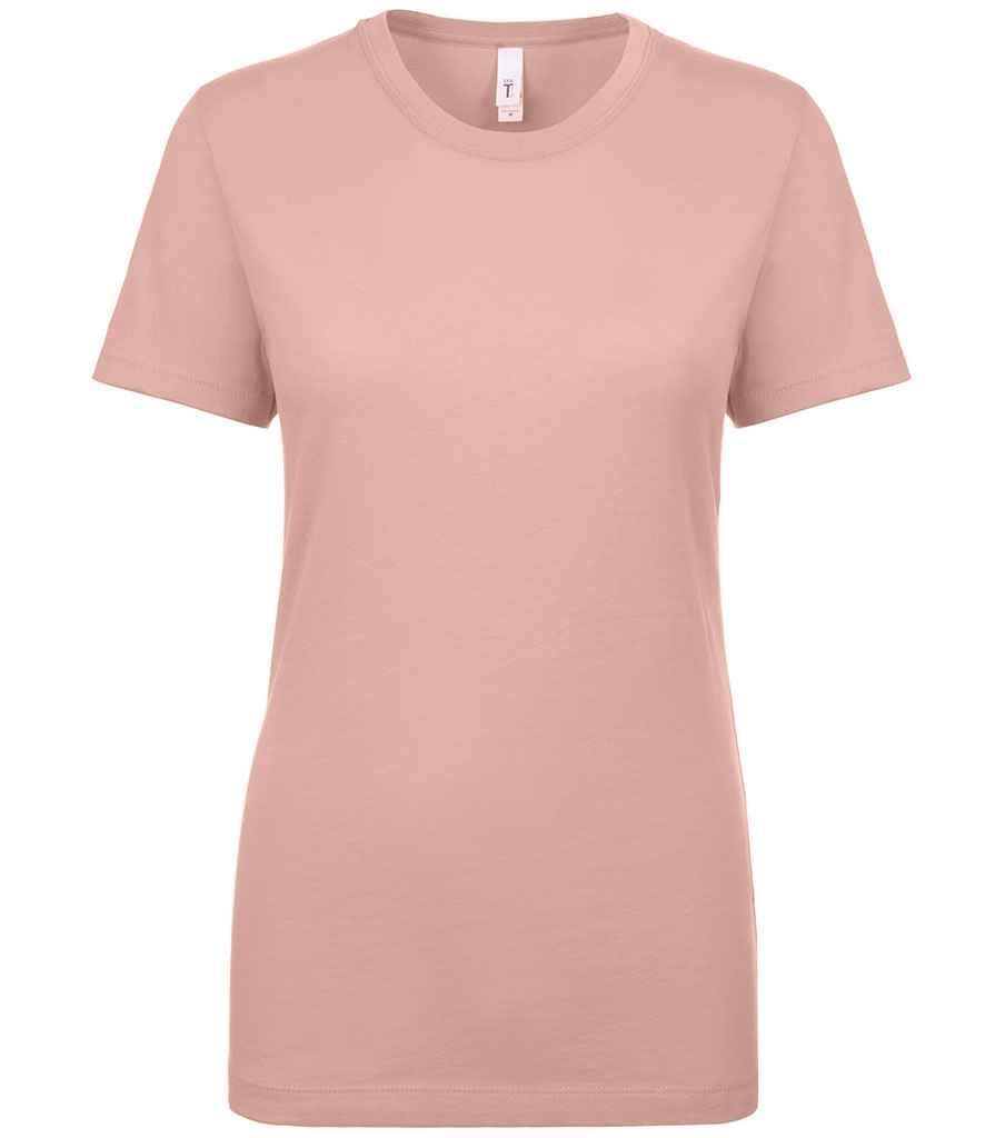 Next Level Apparel Ladies Ideal T-Shirt in Desert Pink by Next Level Apparel — Custom branded clothing by Print Press, featuring premium embroidery produced in our specialist print lab in the UK.