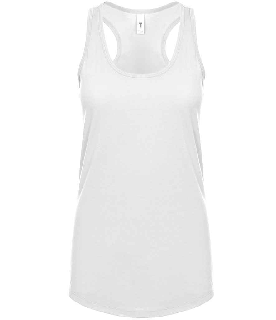 Next Level Apparel Ladies Ideal Racer Back Tank Top in by Next Level Apparel — Custom branded clothing by Print Press, featuring premium embroidery produced in our specialist print lab in the UK.