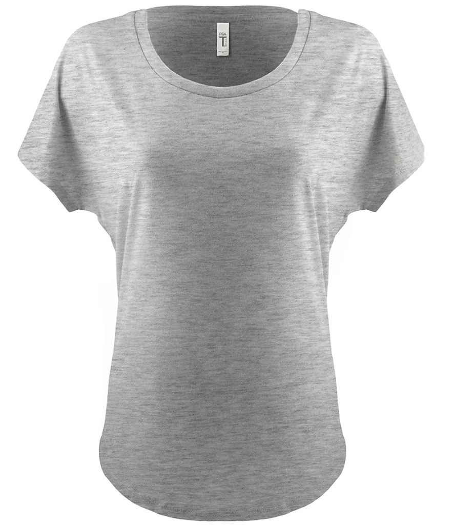 Next Level Apparel Ladies Ideal Dolman T-Shirt in by Next Level Apparel — Custom branded clothing by Print Press, featuring premium embroidery produced in our specialist print lab in the UK.