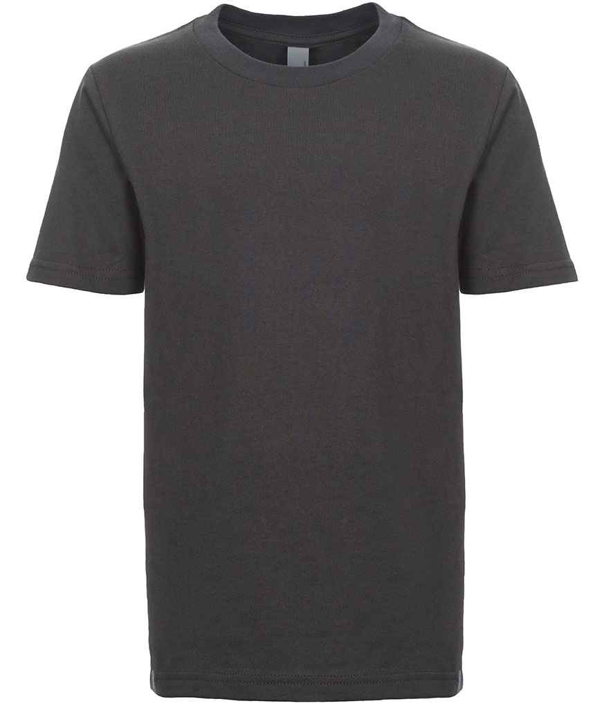 Next Level Apparel Kids Cotton Crew Neck T-Shirt in Heavy Metal by Next Level Apparel — Custom branded clothing by Print Press, featuring premium embroidery produced in our specialist print lab in the UK.