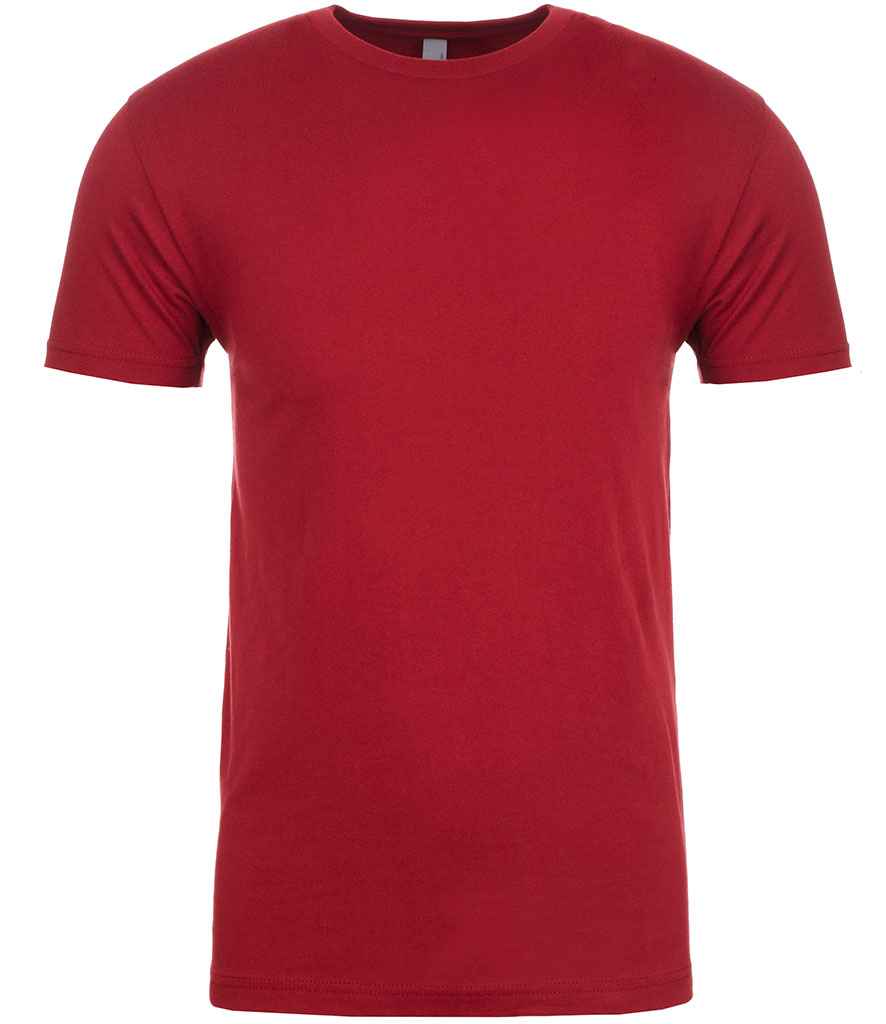 Next Level Apparel Unisex Cotton Crew Neck T-Shirt - (2nd Colours) in Cardinal Red by Next Level Apparel — Custom branded clothing by Print Press, featuring premium embroidery produced in our specialist print lab in the UK.