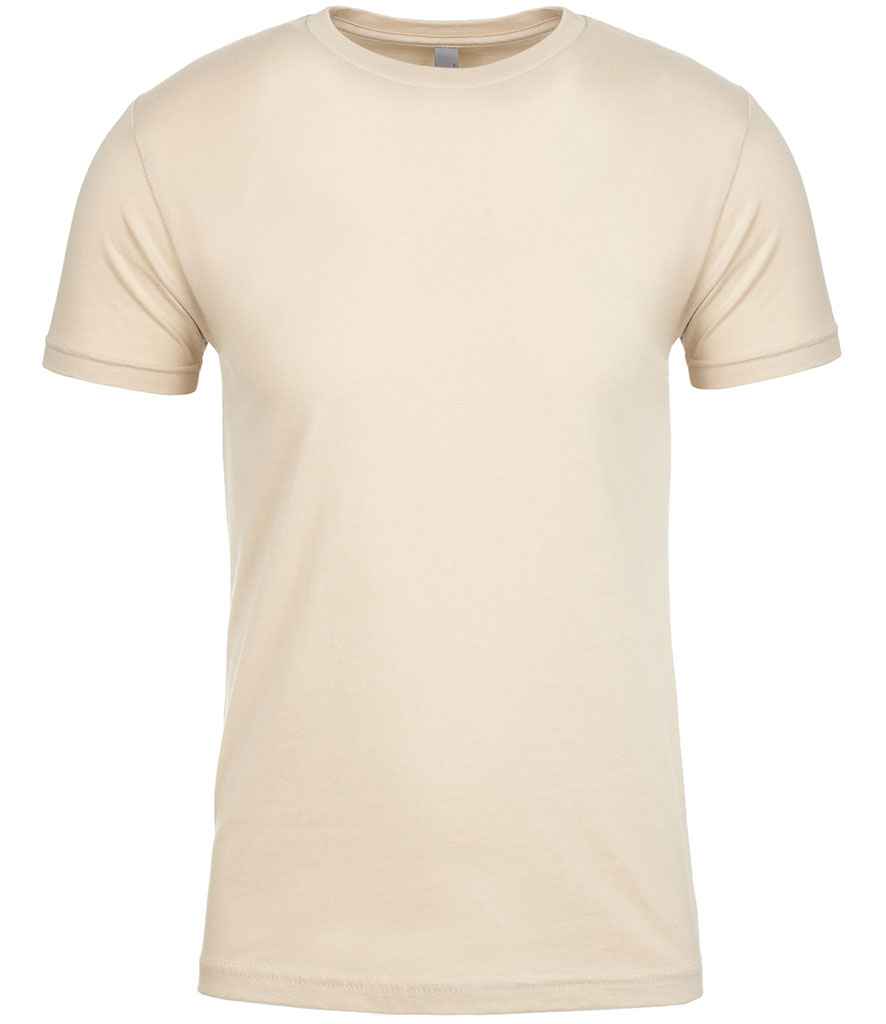 Next Level Apparel Unisex Cotton Crew Neck T-Shirt - (2nd Colours) in Cream by Next Level Apparel — Custom branded clothing by Print Press, featuring premium embroidery produced in our specialist print lab in the UK.