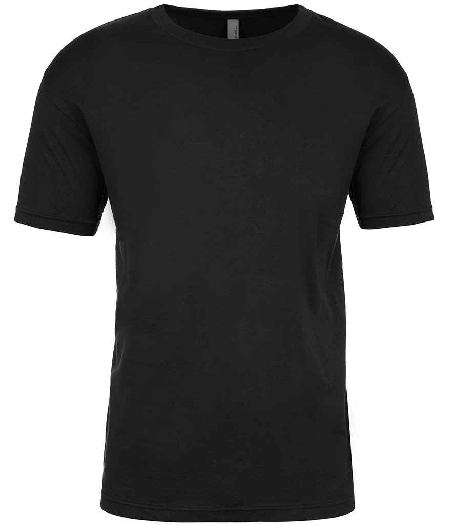 Next Level Apparel Unisex Cotton Crew Neck T-Shirt - (2nd Colours) in Graphite Black by Next Level Apparel — Custom branded clothing by Print Press, featuring premium embroidery produced in our specialist print lab in the UK.