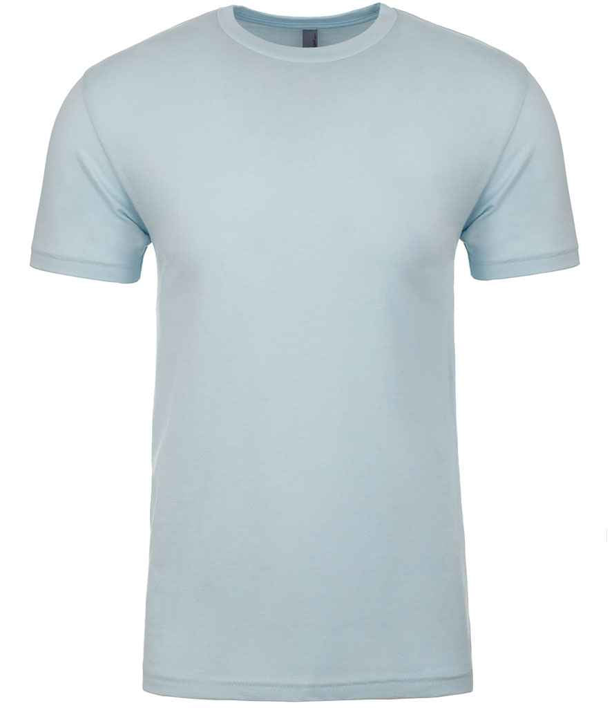 Next Level Apparel Unisex Cotton Crew Neck T-Shirt - (2nd Colours) in Light Blue by Next Level Apparel — Custom branded clothing by Print Press, featuring premium embroidery produced in our specialist print lab in the UK.