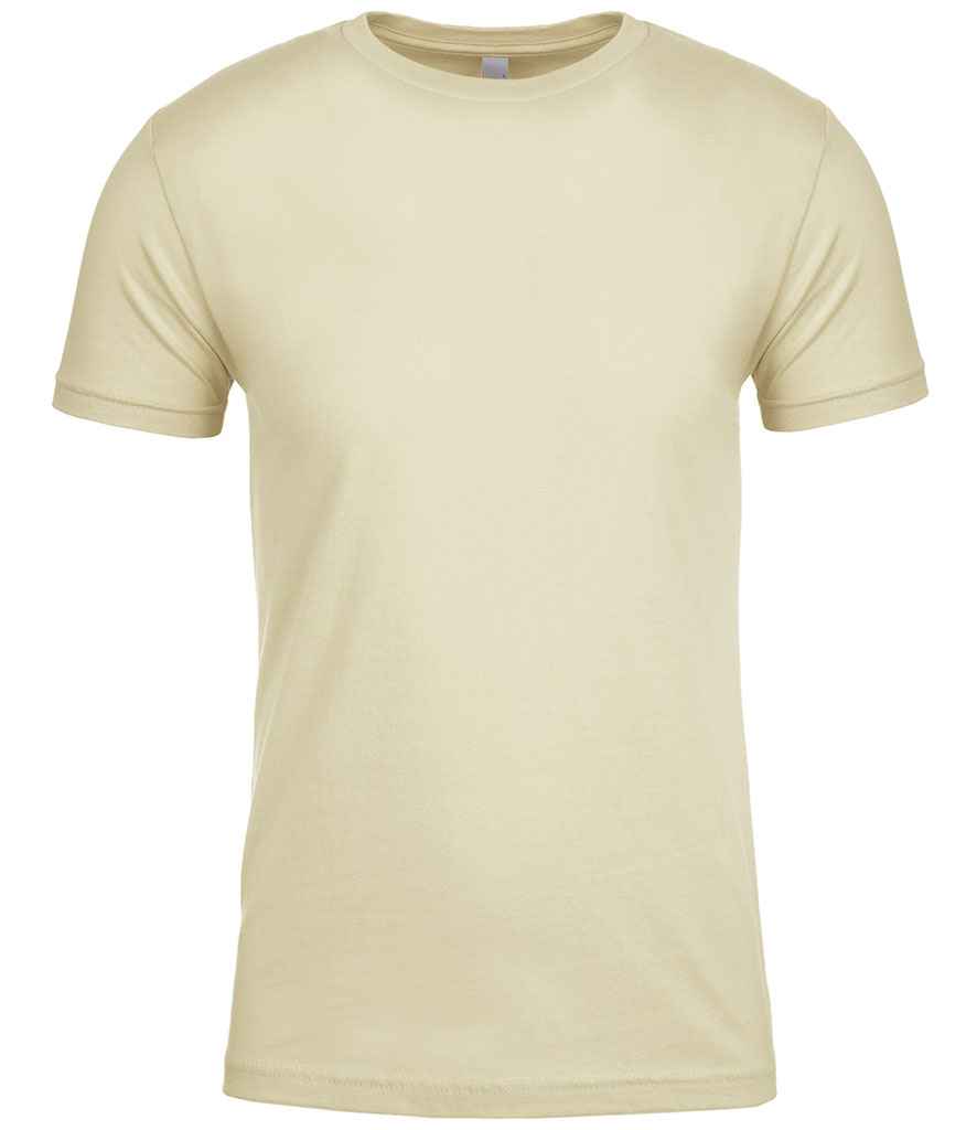 Next Level Apparel Unisex Cotton Crew Neck T-Shirt in Natural by Next Level Apparel — Custom branded clothing by Print Press, featuring premium embroidery produced in our specialist print lab in the UK.