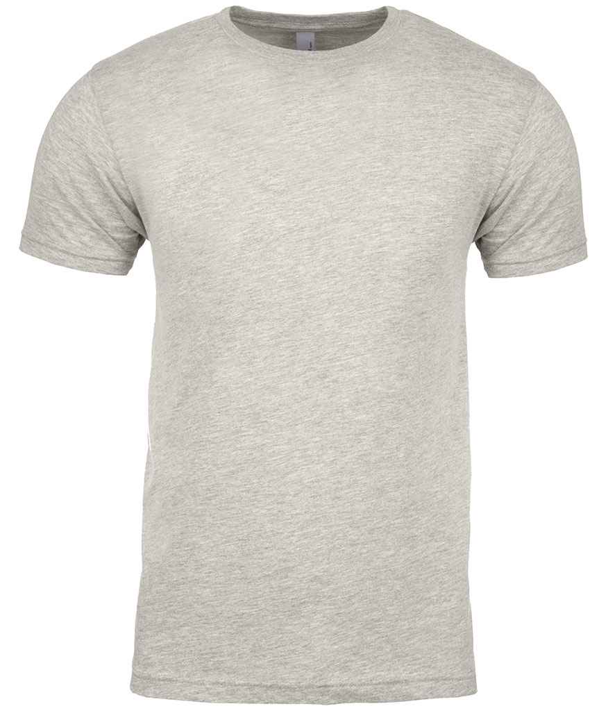 Next Level Apparel Unisex Cotton Crew Neck T-Shirt in Oatmeal by Next Level Apparel — Custom branded clothing by Print Press, featuring premium embroidery produced in our specialist print lab in the UK.