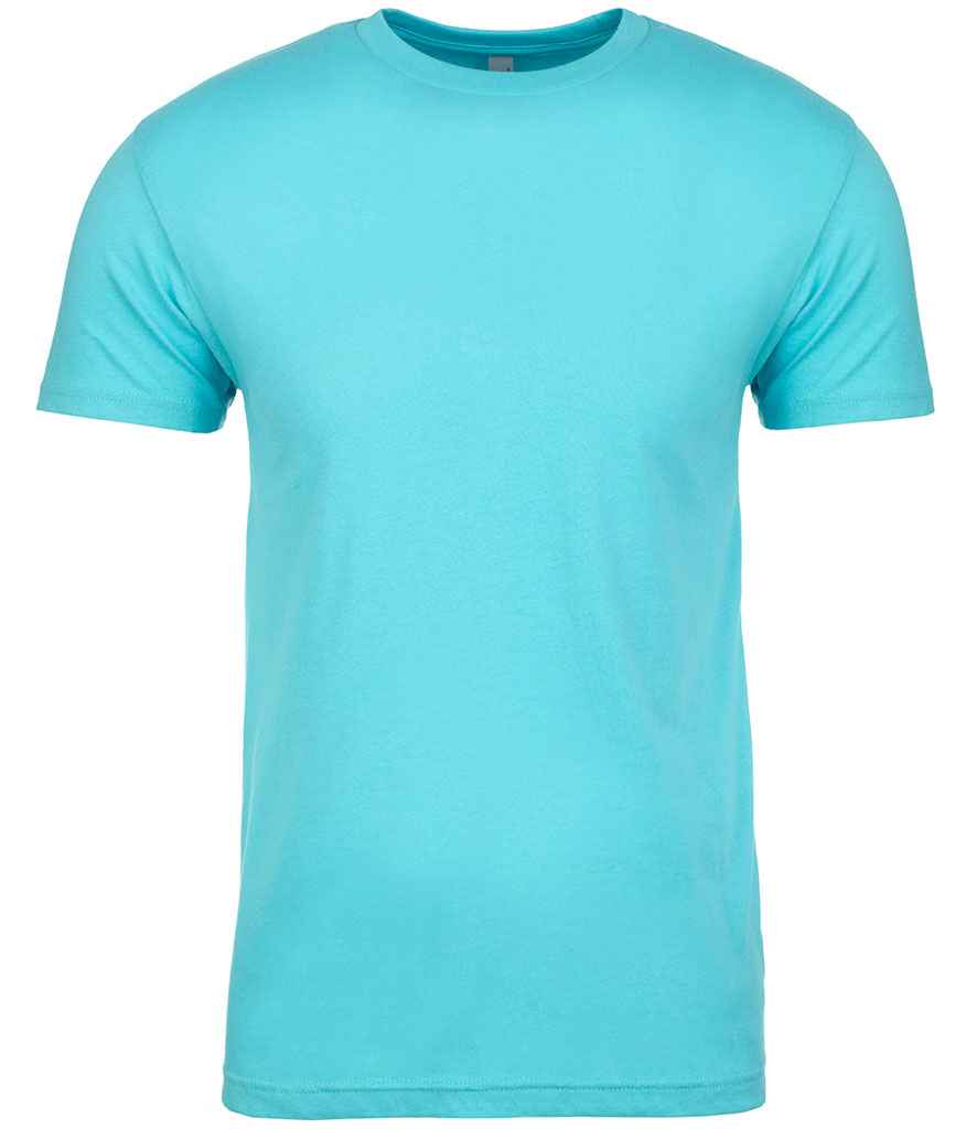 Next Level Apparel Unisex Cotton Crew Neck T-Shirt in Tahiti Blue by Next Level Apparel — Custom branded clothing by Print Press, featuring premium embroidery produced in our specialist print lab in the UK.