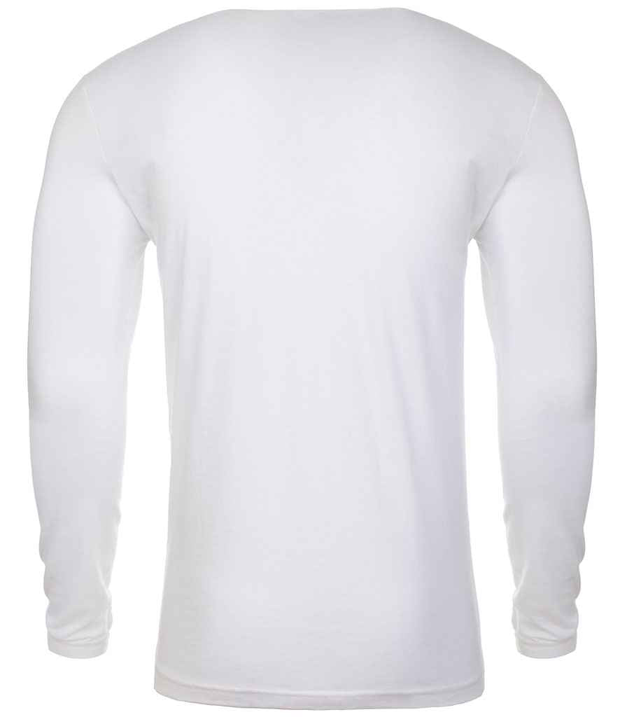 Next Level Apparel Cotton Long Sleeve Crew Neck T-Shirt in by Next Level Apparel — Custom branded clothing by Print Press, featuring premium embroidery produced in our specialist print lab in the UK.