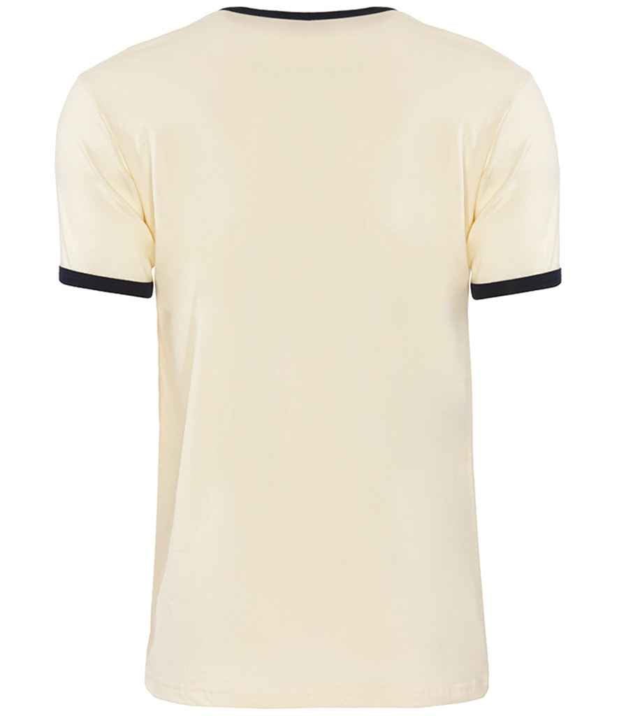 Next Level Apparel Unisex Cotton Ringer T-Shirt in by Next Level Apparel — Custom branded clothing by Print Press, featuring premium embroidery produced in our specialist print lab in the UK.