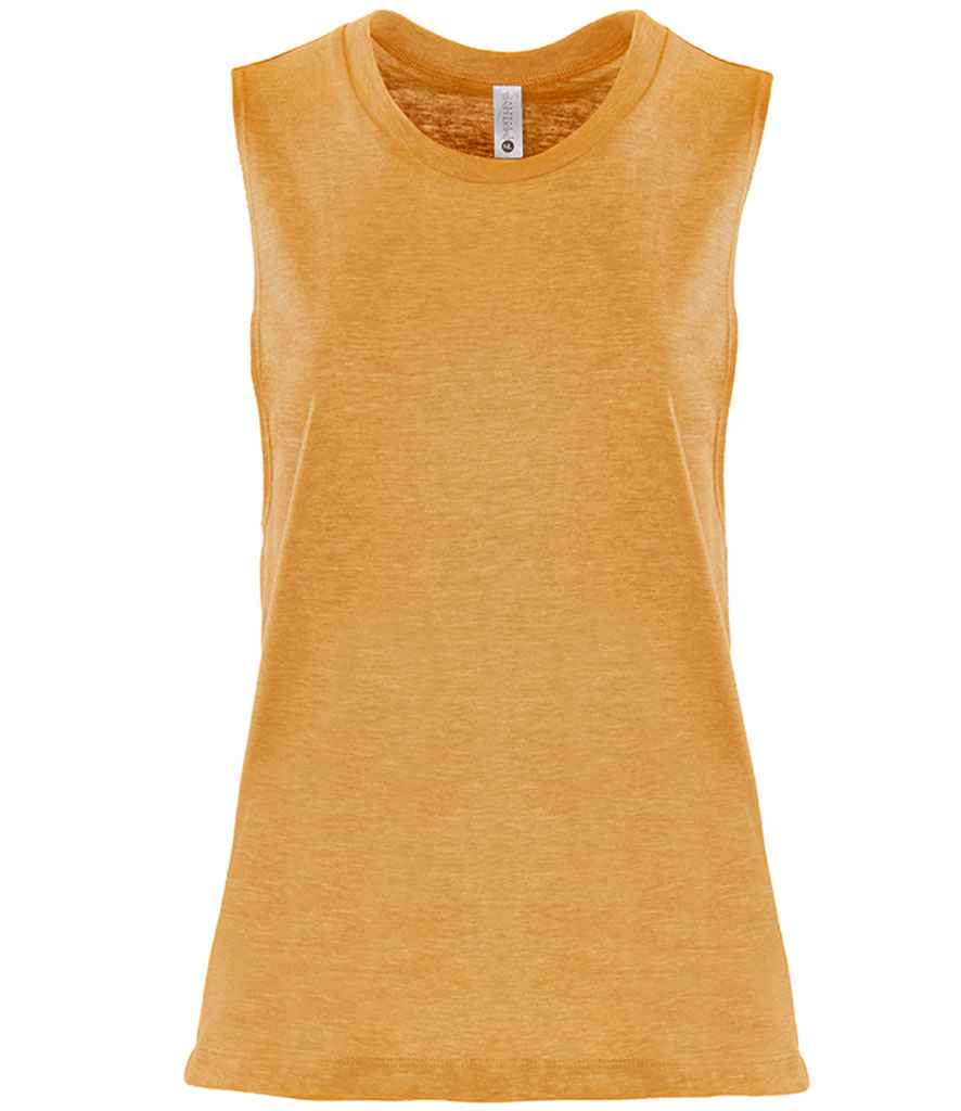 Next Level Apparel Ladies Festival Muscle Tank Top in Antique Gold by Next Level Apparel — Custom branded clothing by Print Press, featuring premium embroidery produced in our specialist print lab in the UK.