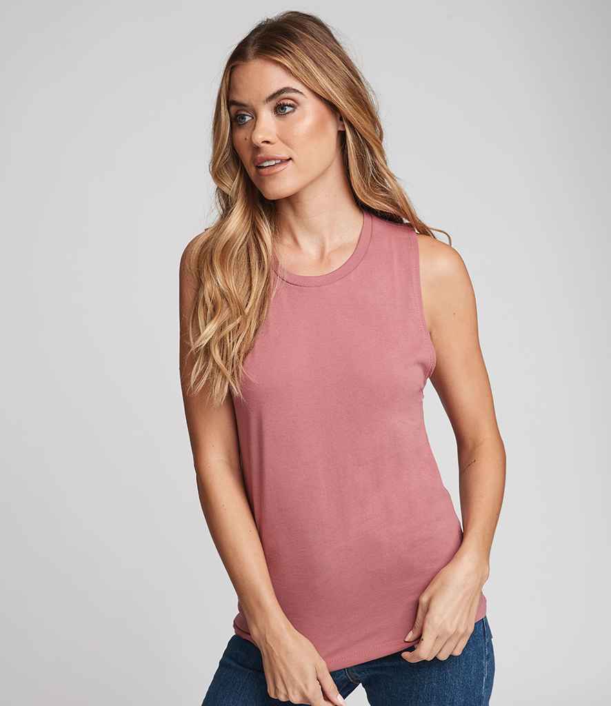 Next Level Apparel Ladies Festival Muscle Tank Top in Desert Pink by Next Level Apparel — Custom branded clothing by Print Press, featuring premium embroidery produced in our specialist print lab in the UK.