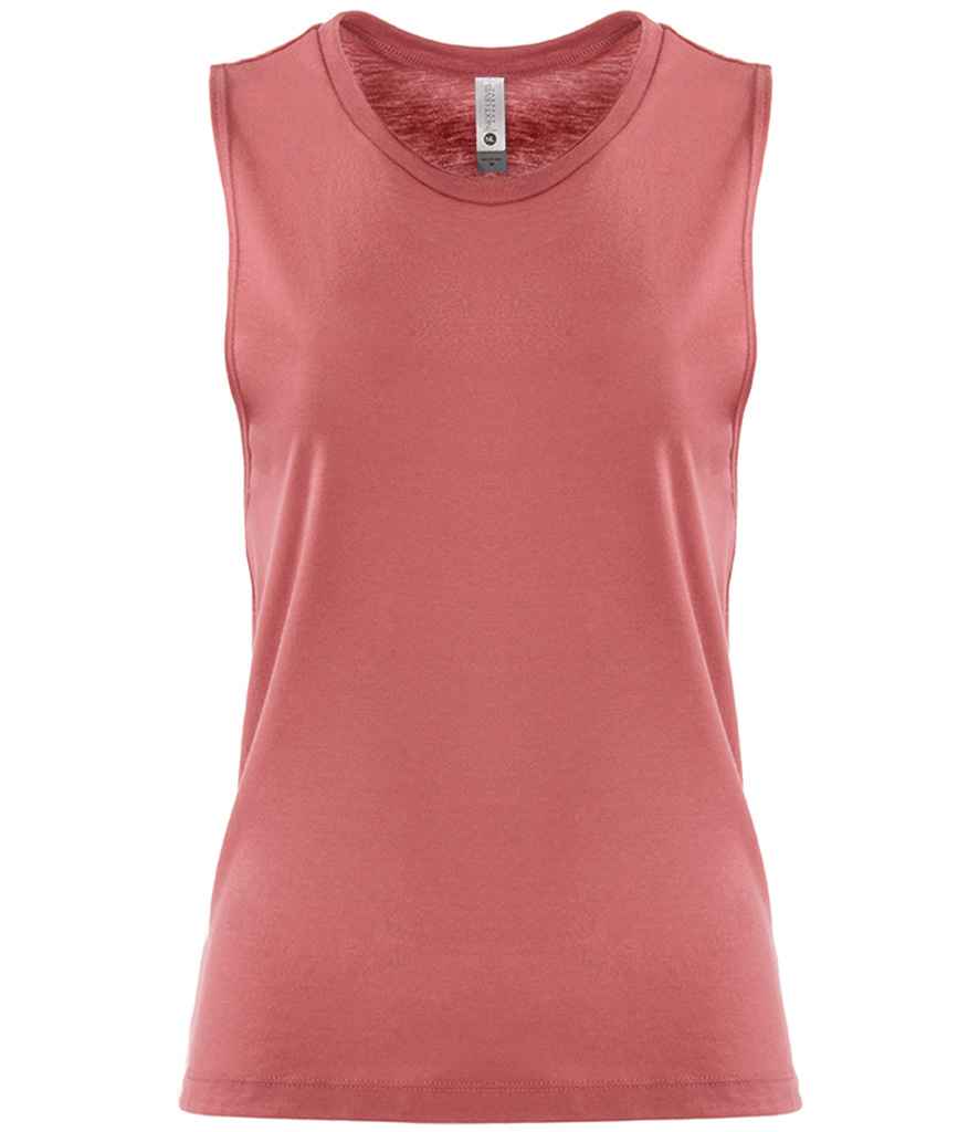 Next Level Apparel Ladies Festival Muscle Tank Top in Smoked Paprika by Next Level Apparel — Custom branded clothing by Print Press, featuring premium embroidery produced in our specialist print lab in the UK.