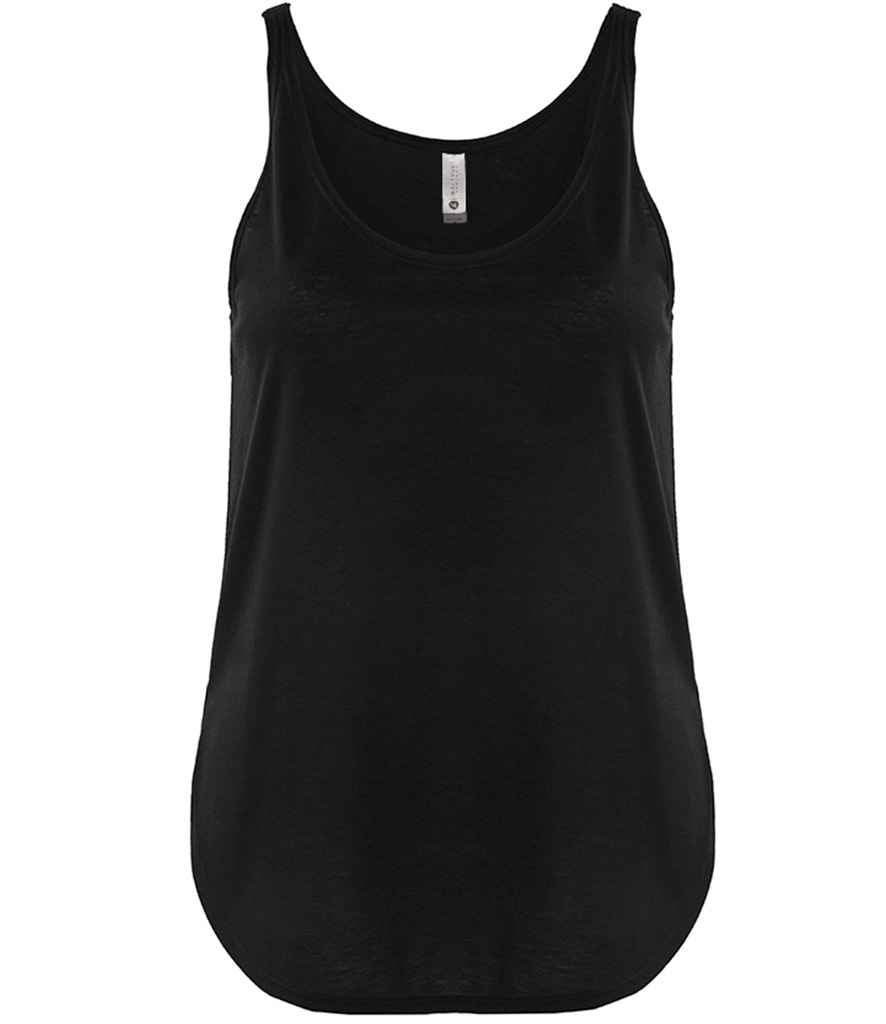 Next Level Apparel Ladies Festival Tank Top in Black by Next Level Apparel — Custom branded clothing by Print Press, featuring premium embroidery produced in our specialist print lab in the UK.
