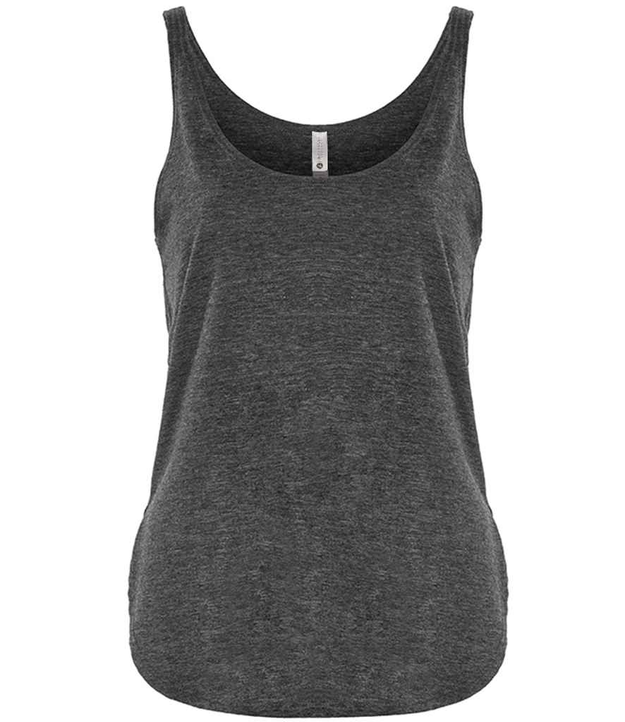 Next Level Apparel Ladies Festival Tank Top in Charcoal by Next Level Apparel — Custom branded clothing by Print Press, featuring premium embroidery produced in our specialist print lab in the UK.