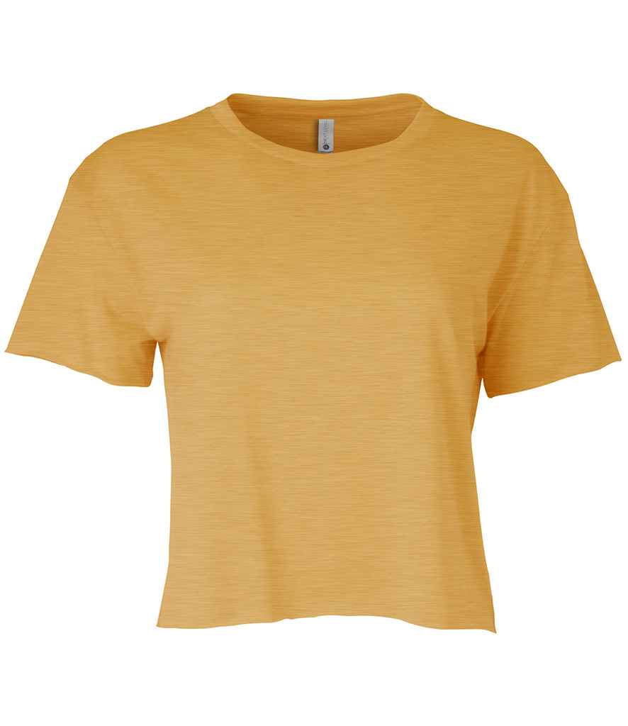 Next Level Apparel Ladies Festival Cali Cropped T-Shirt in by Next Level Apparel — Custom branded clothing by Print Press, featuring premium embroidery produced in our specialist print lab in the UK.
