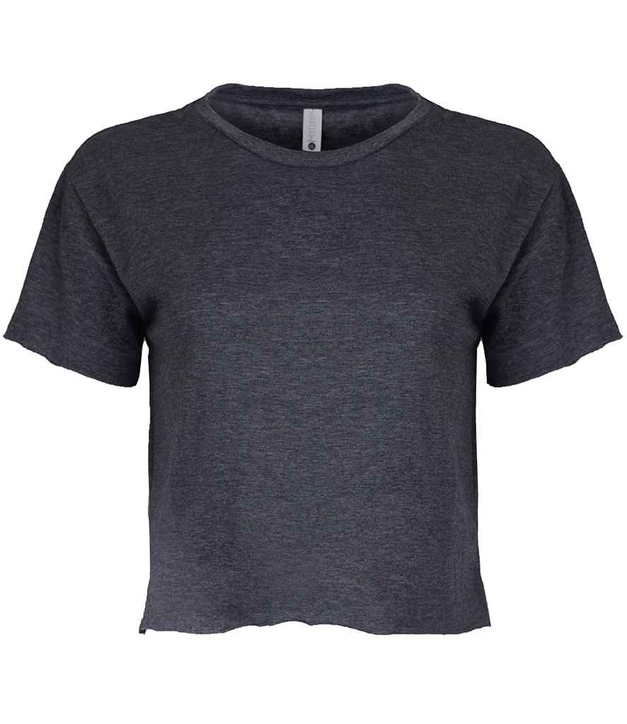 Next Level Apparel Ladies Festival Cali Cropped T-Shirt in Antique Denim by Next Level Apparel — Custom branded clothing by Print Press, featuring premium embroidery produced in our specialist print lab in the UK.