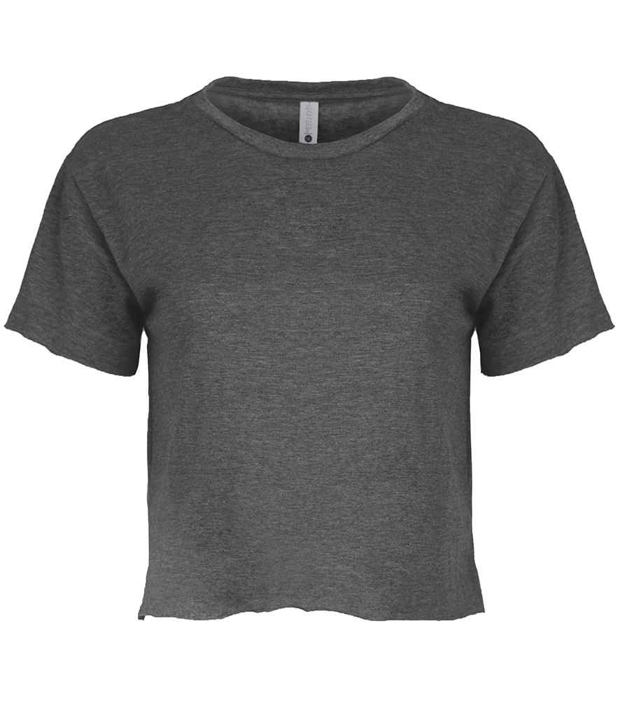 Next Level Apparel Ladies Festival Cali Cropped T-Shirt in Charcoal by Next Level Apparel — Custom branded clothing by Print Press, featuring premium embroidery produced in our specialist print lab in the UK.