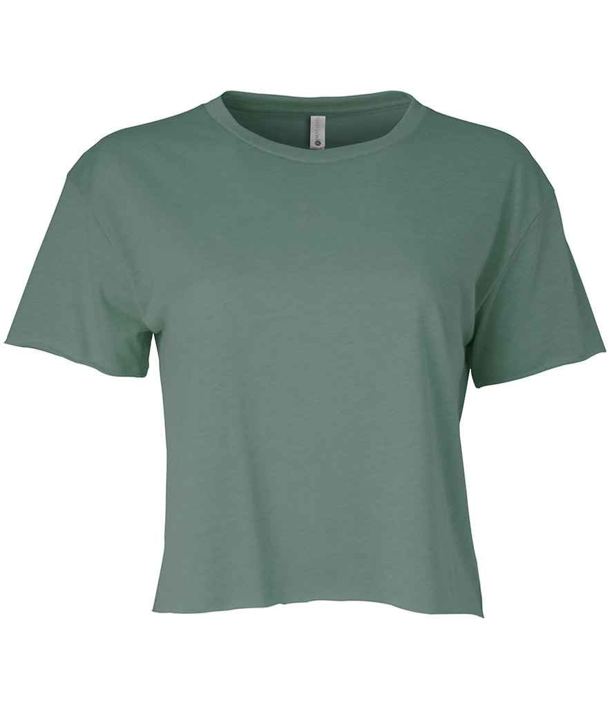 Next Level Apparel Ladies Festival Cali Cropped T-Shirt in Royal Pine by Next Level Apparel — Custom branded clothing by Print Press, featuring premium embroidery produced in our specialist print lab in the UK.