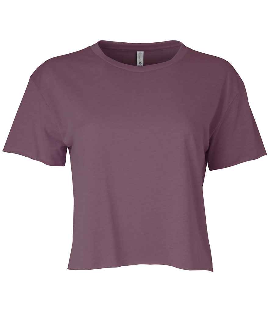 Next Level Apparel Ladies Festival Cali Cropped T-Shirt in Shiraz by Next Level Apparel — Custom branded clothing by Print Press, featuring premium embroidery produced in our specialist print lab in the UK.