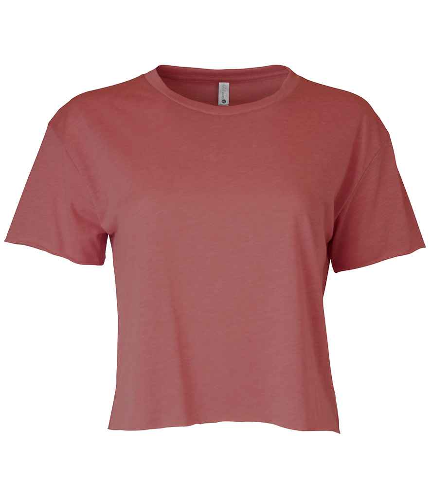Next Level Apparel Ladies Festival Cali Cropped T-Shirt in Smoked Paprika by Next Level Apparel — Custom branded clothing by Print Press, featuring premium embroidery produced in our specialist print lab in the UK.