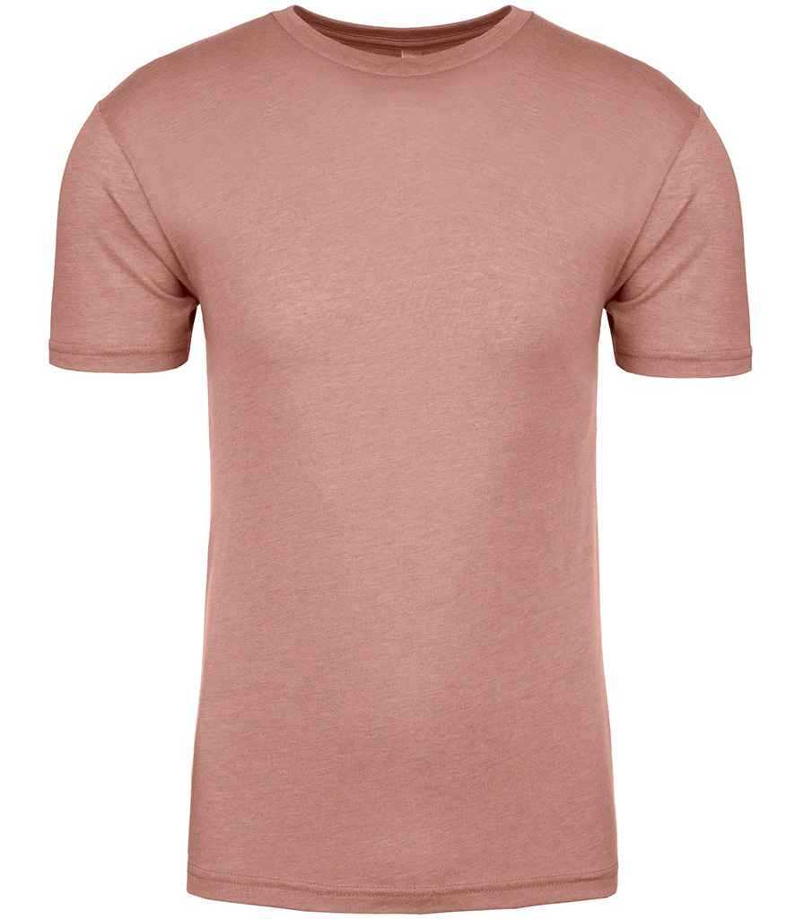 Next Level Apparel Tri-Blend Crew Neck T-Shirt in Desert Pink by Next Level Apparel — Custom branded clothing by Print Press, featuring premium embroidery produced in our specialist print lab in the UK.