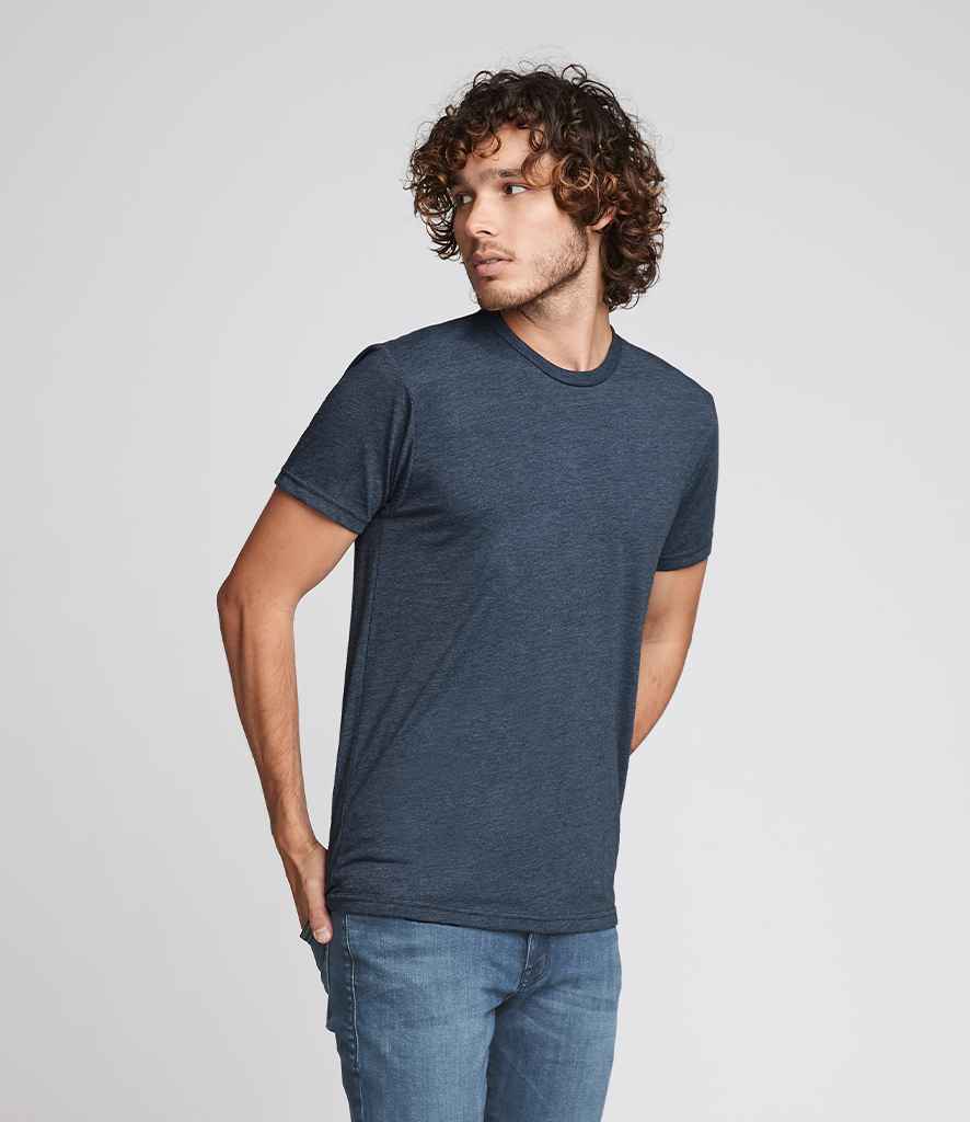 Next Level Apparel Tri-Blend Crew Neck T-Shirt in Indigo by Next Level Apparel — Custom branded clothing by Print Press, featuring premium embroidery produced in our specialist print lab in the UK.
