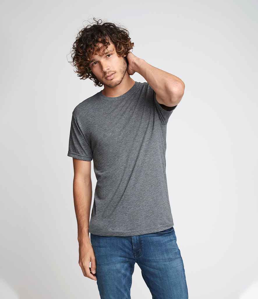 Next Level Apparel Tri-Blend Crew Neck T-Shirt in Premium Heather by Next Level Apparel — Custom branded clothing by Print Press, featuring premium embroidery produced in our specialist print lab in the UK.
