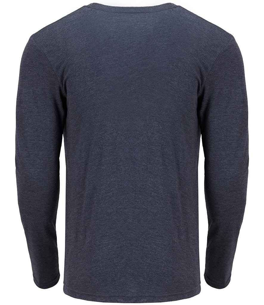 Next Level Apparel Unisex Long Sleeve Tri-Blend Crew T-Shirt in by Next Level Apparel — Custom branded clothing by Print Press, featuring premium embroidery produced in our specialist print lab in the UK.