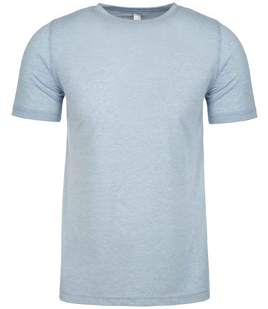 Next Level Apparel Festival Crew Neck T-Shirt in Stonewash Denim by Next Level Apparel — Custom branded clothing by Print Press, featuring premium embroidery produced in our specialist print lab in the UK.