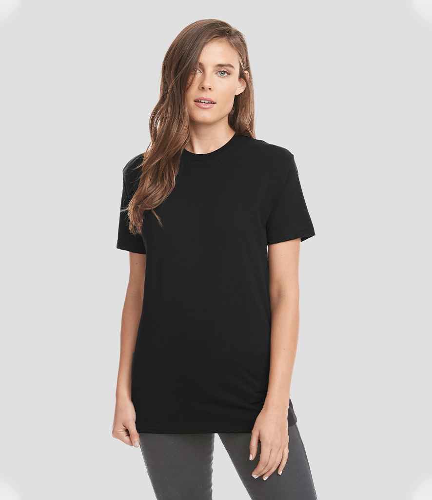 Next Level Apparel Unisex CVC Crew Neck T-Shirt - (2nd Colours) in Black by Next Level Apparel — Custom branded clothing by Print Press, featuring premium embroidery produced in our specialist print lab in the UK.