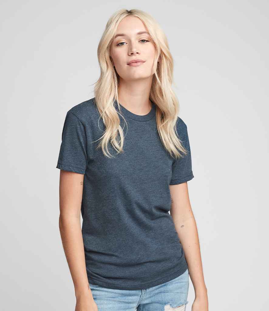 Next Level Apparel Unisex CVC Crew Neck T-Shirt - (2nd Colours) in Indigo by Next Level Apparel — Custom branded clothing by Print Press, featuring premium embroidery produced in our specialist print lab in the UK.