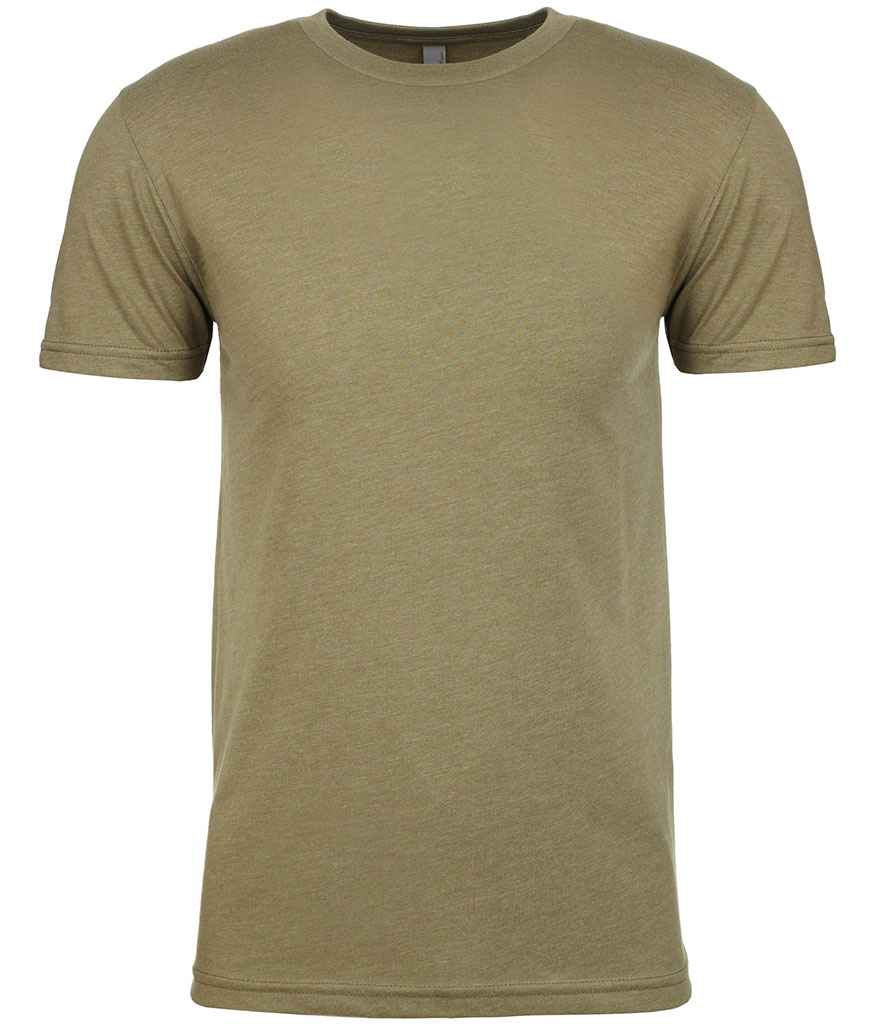 Next Level Apparel Unisex CVC Crew Neck T-Shirt - (2nd Colours) in Light Olive by Next Level Apparel — Custom branded clothing by Print Press, featuring premium embroidery produced in our specialist print lab in the UK.