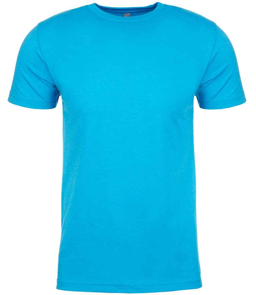 Next Level Apparel Unisex CVC Crew Neck T-Shirt in Turquoise Blue by Next Level Apparel — Custom branded clothing by Print Press, featuring premium embroidery produced in our specialist print lab in the UK.