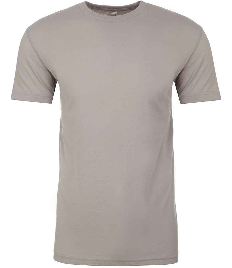 Next Level Apparel Unisex Sueded Crew Neck T-Shirt in Light Grey by Next Level Apparel — Custom branded clothing by Print Press, featuring premium embroidery produced in our specialist print lab in the UK.