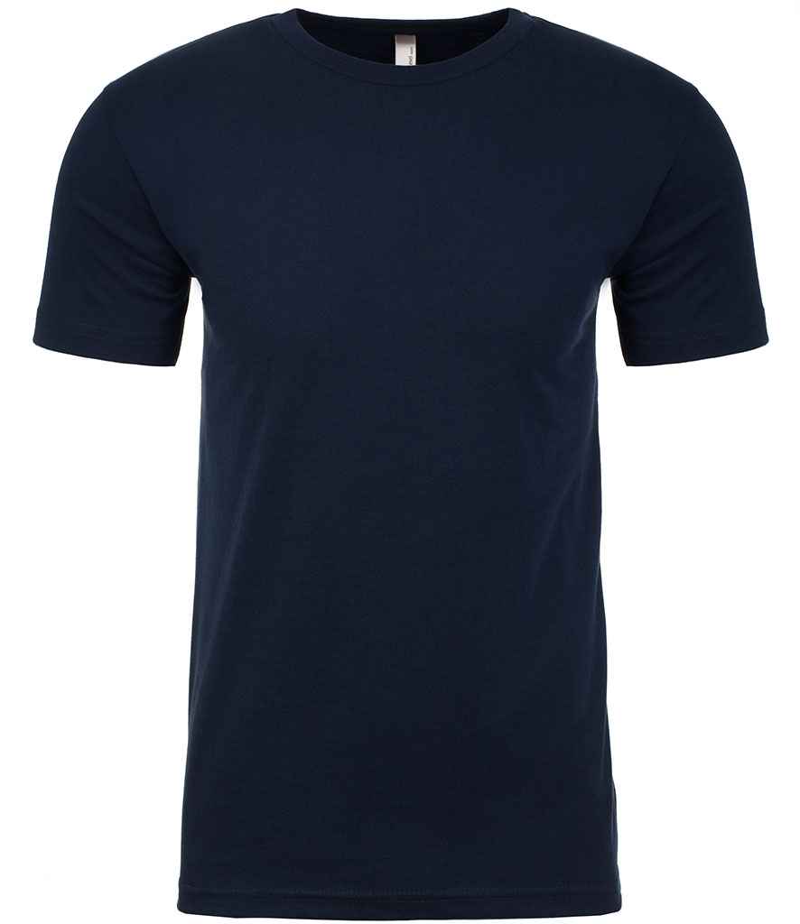 Next Level Apparel Unisex Sueded Crew Neck T-Shirt in Midnight Navy by Next Level Apparel — Custom branded clothing by Print Press, featuring premium embroidery produced in our specialist print lab in the UK.