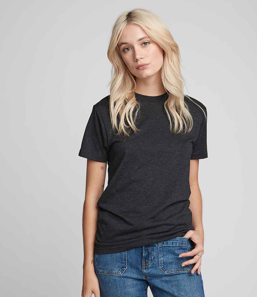 Next Level Apparel Ladies CVC T-Shirt in Charcoal by Next Level Apparel — Custom branded clothing by Print Press, featuring premium embroidery produced in our specialist print lab in the UK.