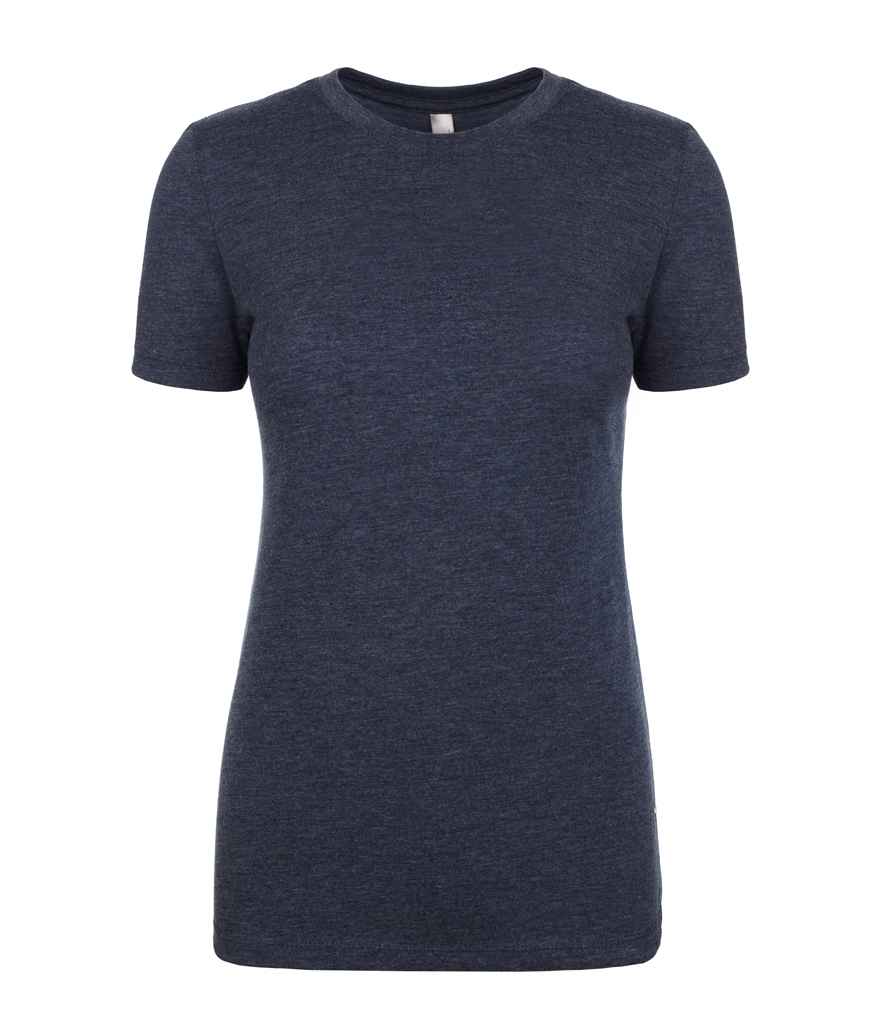 Next Level Apparel Ladies Tri-Blend T-Shirt in Vintage Navy by Next Level Apparel — Custom branded clothing by Print Press, featuring premium embroidery produced in our specialist print lab in the UK.