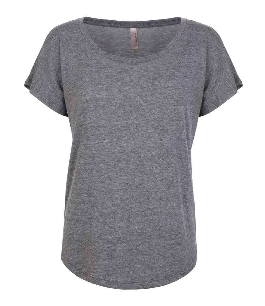 Next Level Apparel Ladies Tri-Blend Dolman T-Shirt in by Next Level Apparel — Custom branded clothing by Print Press, featuring premium embroidery produced in our specialist print lab in the UK.