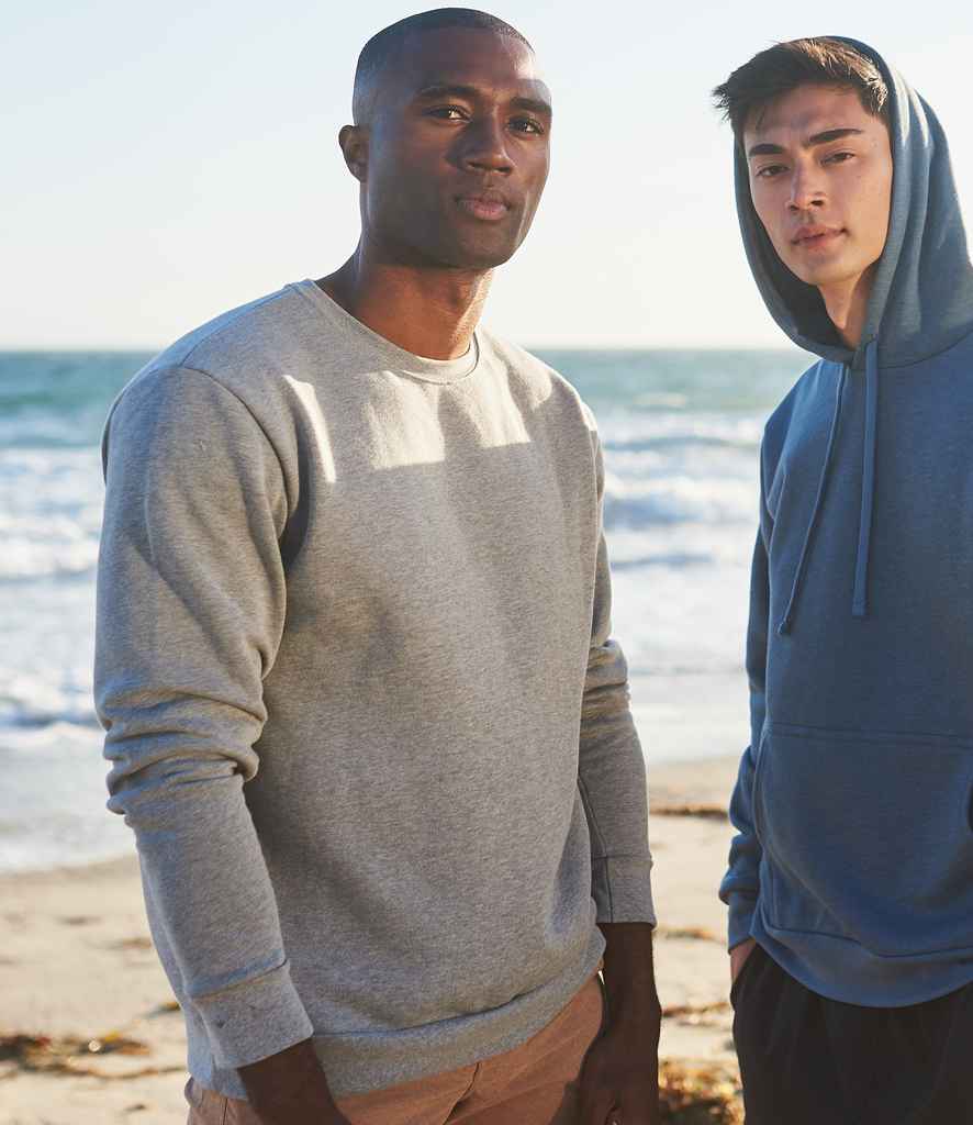 Next Level Apparel Unisex CVC Crew Neck Sweatshirt in Heather Grey by Next Level Apparel — Custom branded clothing by Print Press, featuring premium embroidery produced in our specialist print lab in the UK.